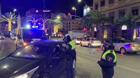 Uno de los controles, anoche