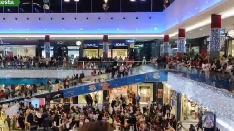 Aglomeraciones en un centro comercial