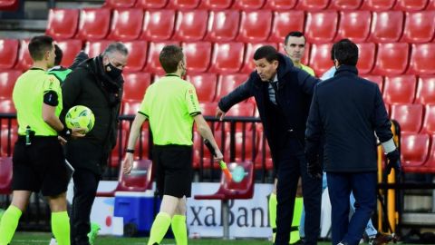 El entrenador del Valencia, Javi Gracia. 
