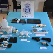 Objetos incautados por la Policía Nacional Objetos incautados por la Policía Nacional