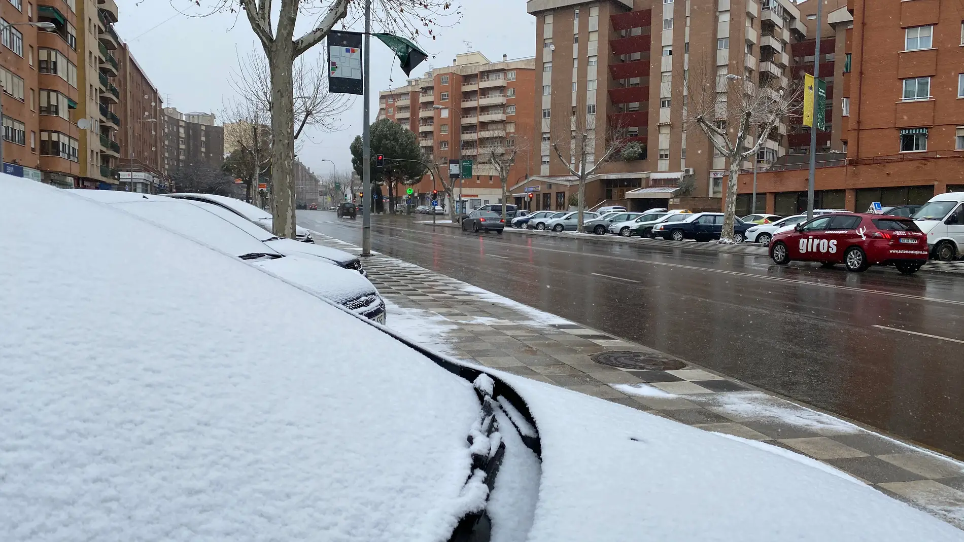 Nieve en Cuenca. Foto de archivo.