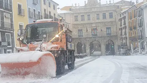 Nieve en Cuenca: cerrado el acceso al casco antiguo de la capital Nieve en Cuenca: cerrado el acceso al casco antiguo de la capital