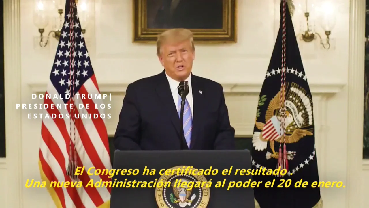 Donald Trump reconoce su derrota electoral