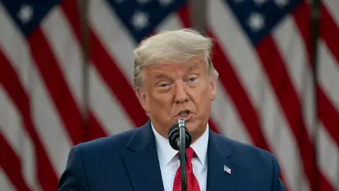 El presidente saliente de EEUU, Donald Trump El presidente saliente de EEUU, Donald Trump