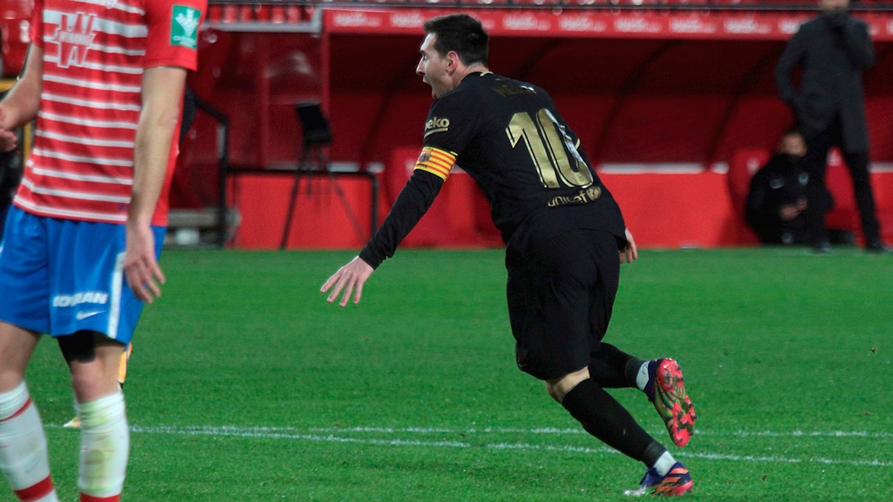 Un doblete de Messi y otro de Griezmann dejan al Granada sin opciones Un doblete de Messi y otro de Griezmann dejan al Granada sin opciones