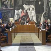 Pleno de la Diputación en el que se aprobaron los presupuestos por unanimidad