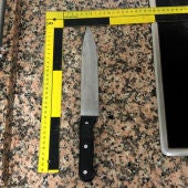 El arma que fue usada por el detenido
