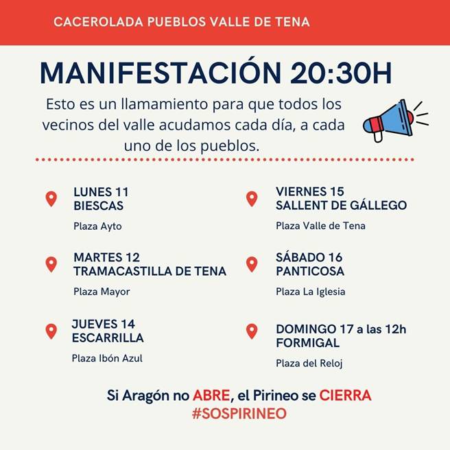 El Valle de Tena sale a la calle para defender el Pirineo El Valle de Tena sale a la calle para defender el Pirineo