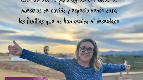 Teresa se recupera en casa de su paso por el hospital donde llegó a tener que ser atendida en la UCI Teresa