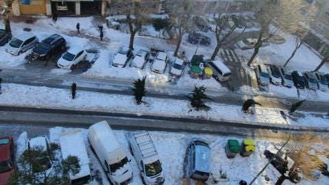 Nevada en Avenida Lope de Figueroa, Alcal&aacute; de Henares