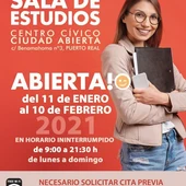 Reabre desde hoy la Sala de Estudios Reabre desde hoy la Sala de Estudios