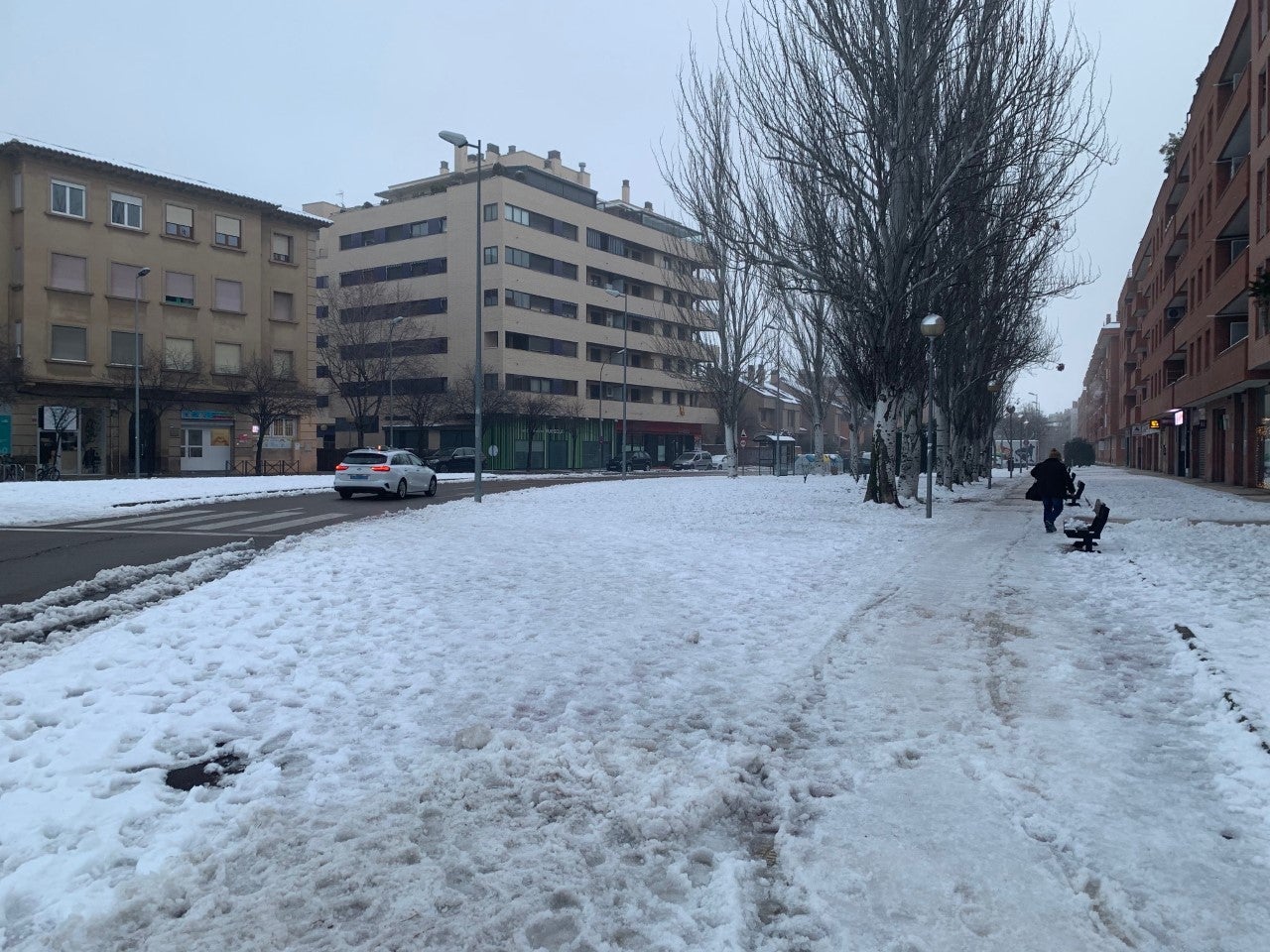 Huesca trabaja contra el hielo buscando la normalidad Huesca trabaja contra el hielo buscando la normalidad