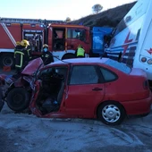 El accidente ha ocurrido en la N-430, cerca de Piedrabuena El accidente ha ocurrido en la N-430, cerca de Piedrabuena
