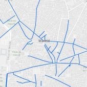 Mapa de calles cortadas por la nieve y calles limpias en Madrid hoy martes en tiempo real
