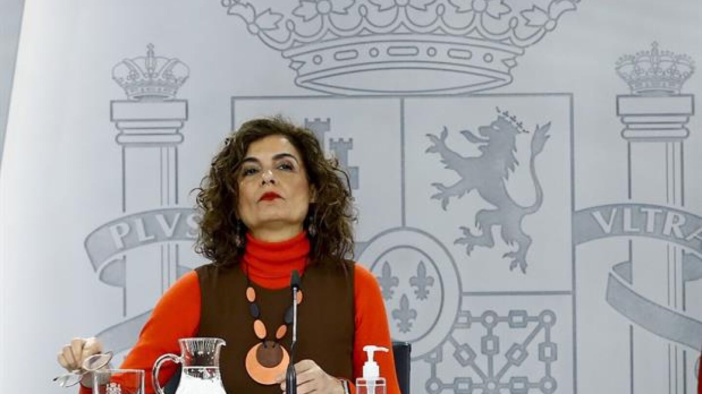 La ministra portavoz, Mar&iacute;a Jes&uacute;s Montero