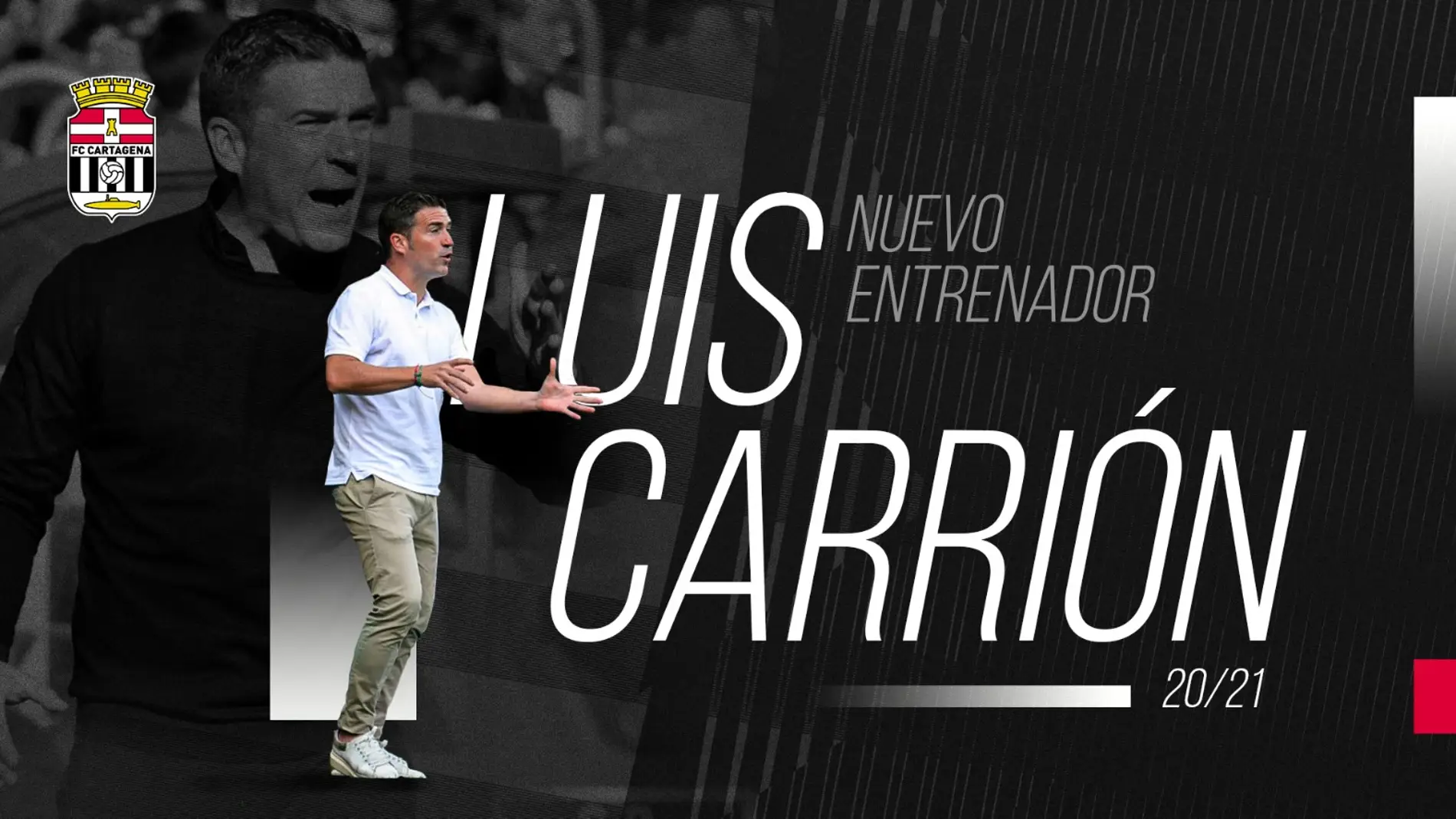 Luis Carrión dirigirá al FC Cartagena hasta final de temporada