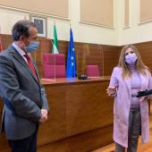 José María Román e Irene García