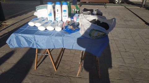 Puesto en el mercadillo de San Fernando