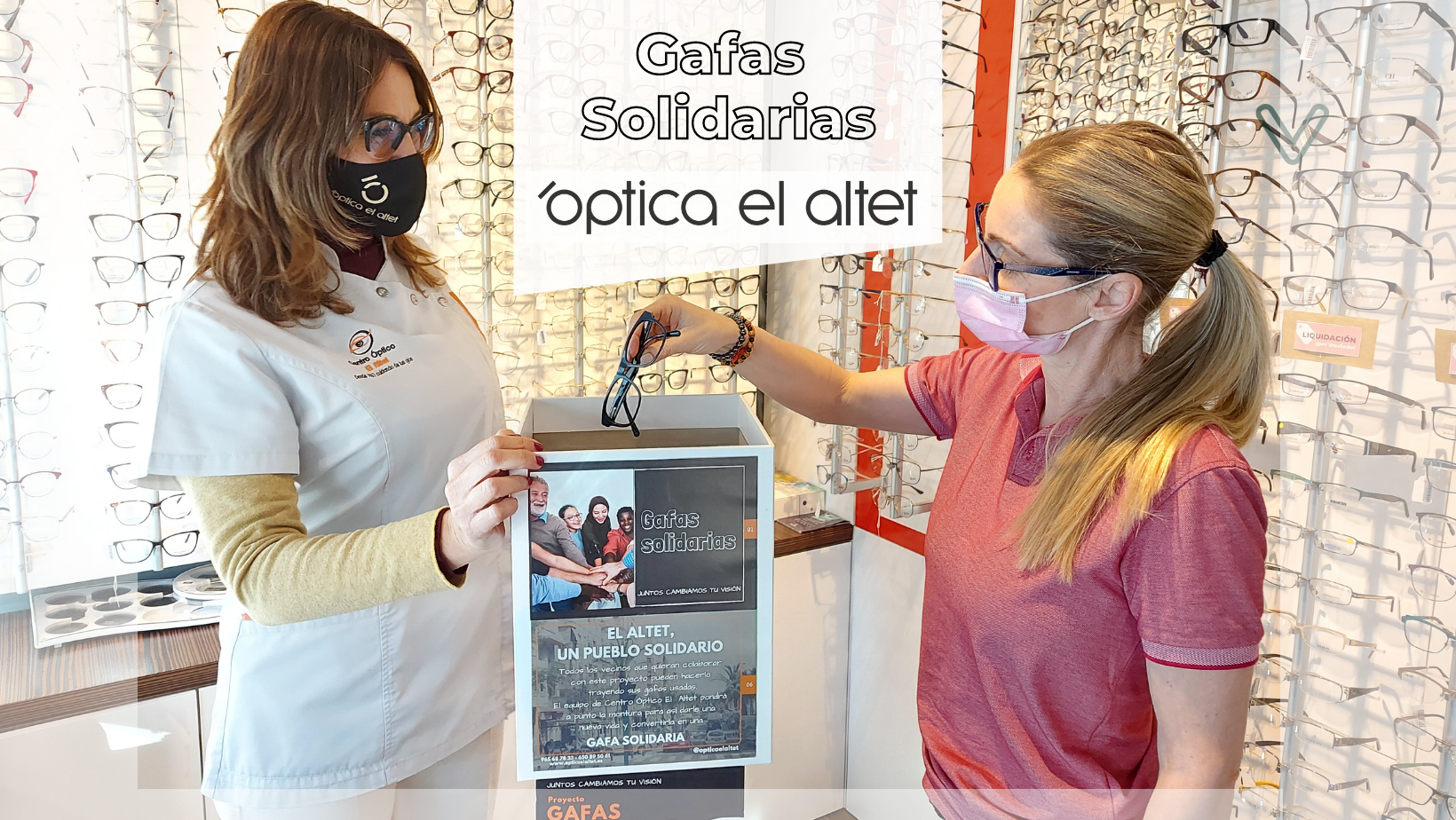 Óptica El Altet colabora con Cáritas entregando gafas graduadas a personas con dificultades económicas Óptica El Altet colabora con Cáritas entregando gafas graduadas a personas con dificultades económicas