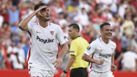 Franco 'Mudo' Vázquez, centrocampista del Sevilla. Franco 'Mudo' Vázquez, centrocampista del Sevilla.