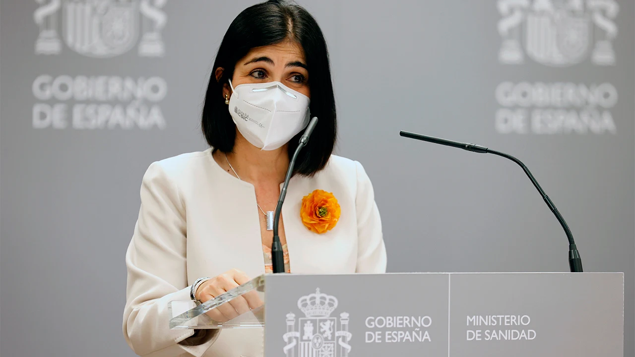 Carolina Darias, durante su toma de posesi&oacute;n como ministra de Sanidad