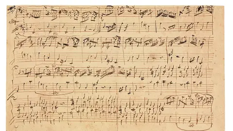 Partitura de Mozart Partitura de Mozart