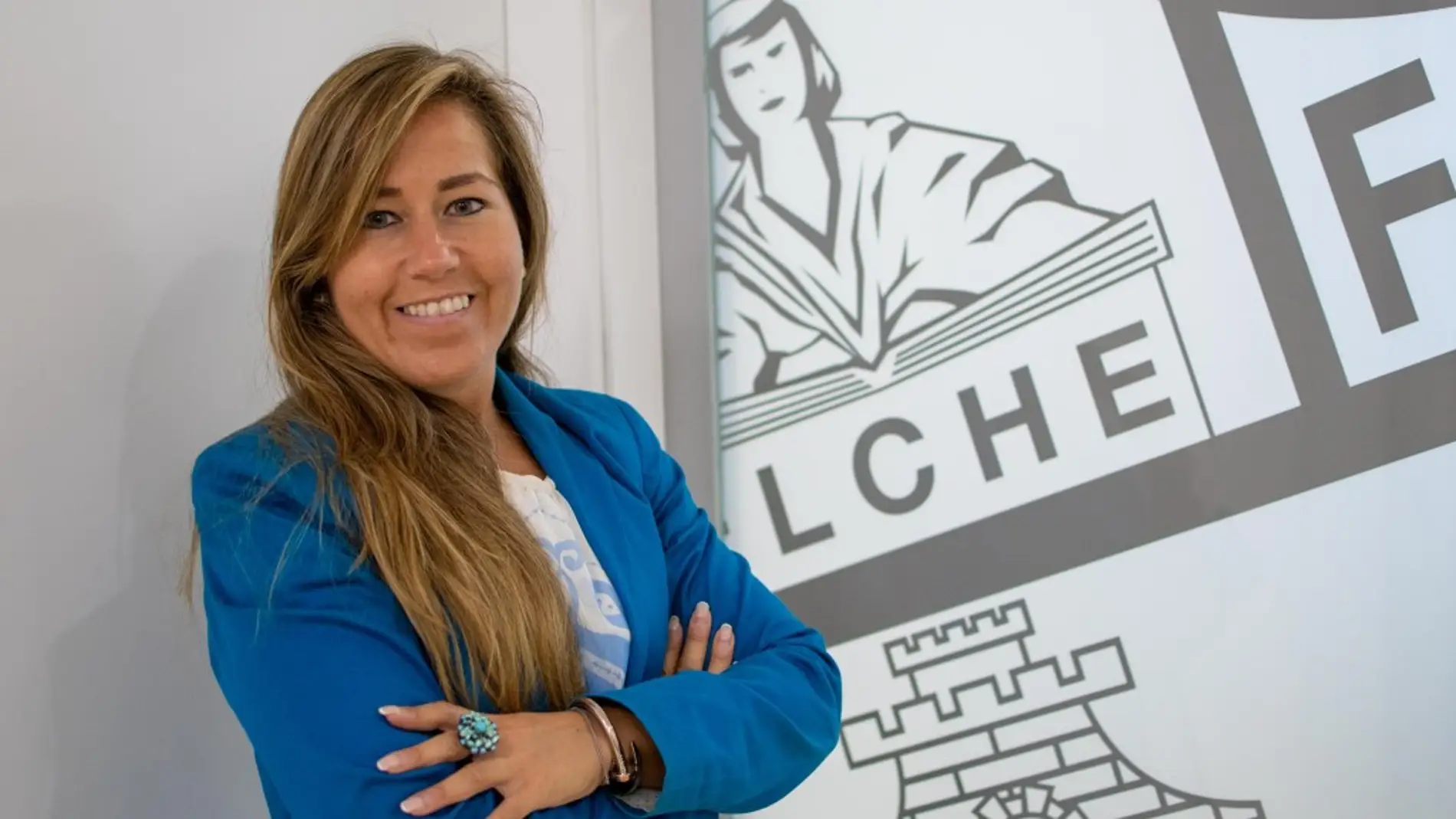 Patricia Rodríguez durante su etapa como directora general del Elche.