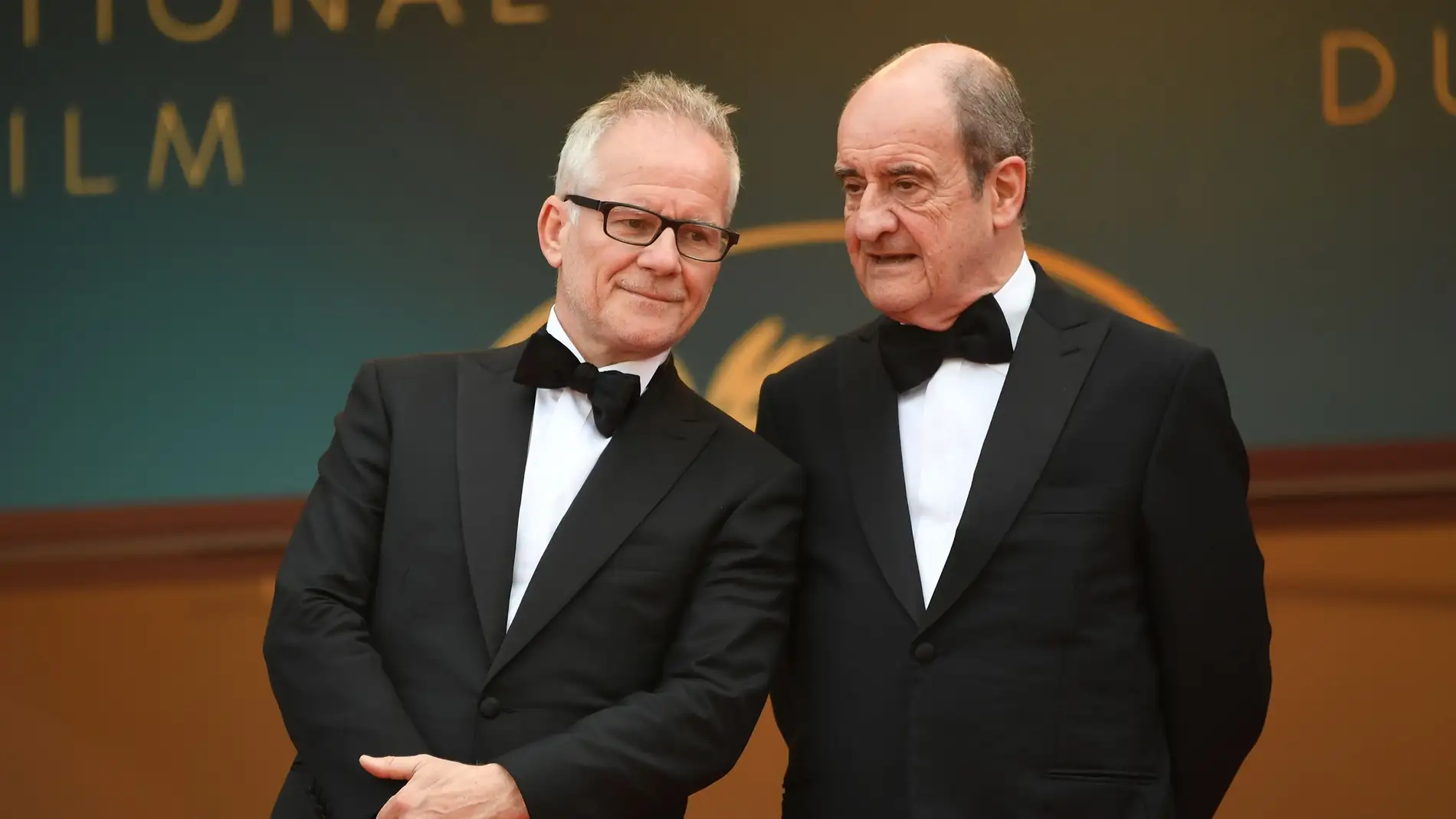Thierry Fremaux [delegado general y director artístico del Festival de Cannes] y Pierre Lescure [presidente]