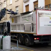 Un camión de RSU de Ciudad Real Un camión de RSU de Ciudad Real