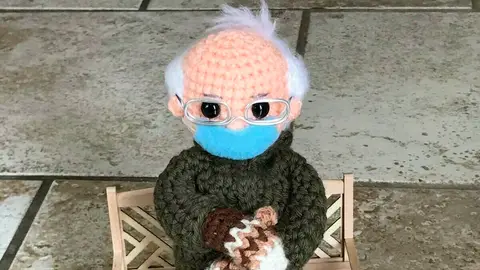 Figura de Crochet de Bernie Sanders Figura de Crochet de Bernie Sanders