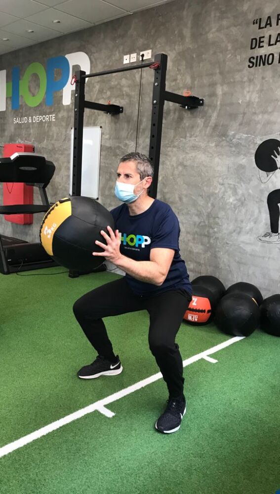 David Martínez, el bombero que tuvo que volver a aprender a caminar