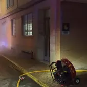 Actuación de los bomberos en el incendio de Las Casas Actuación de los bomberos en el incendio de Las Casas