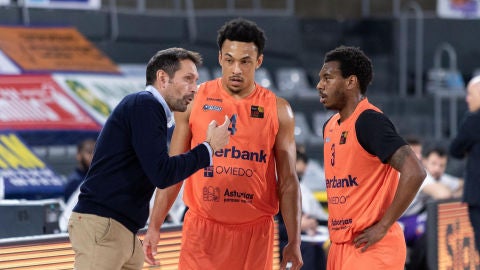 Natxo Lezkano, durante el partido frente a Palencia. 