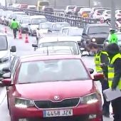 Retenciones en la frontera con Portugal
