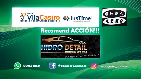 Recomend ACCIÓN!!! con Hidro Detail A nosa recomendación de hoxe é Hidro Detail na rúa Velázquez 22 de Ourense