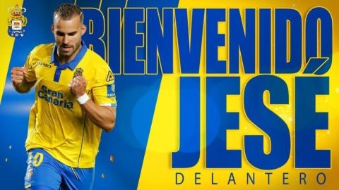 La UD Las Palmas anuncia el fichaje de Jes&eacute; Rodr&iacute;guez en el cierre del mercado de fichajes de invierno 