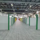 El hospital de campaña habilitado en IIFEBA estará listo esta semana. El hospital de campaña habilitado en IIFEBA estará listo esta semana.
