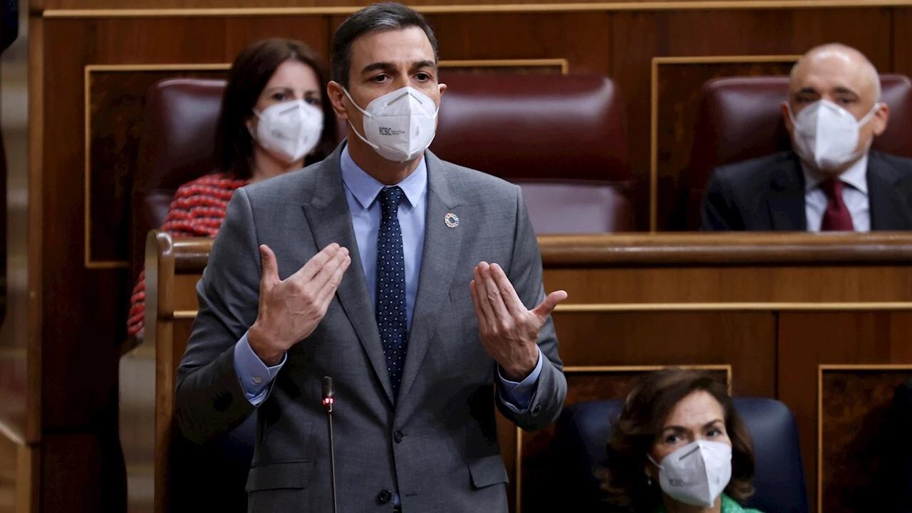 Pedro Sánchez, durante la sesión de control al Gobierno Pedro Sánchez, durante la sesión de control al Gobierno