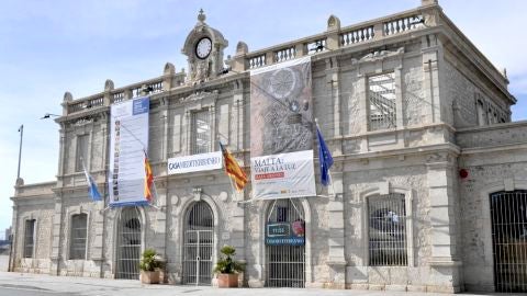 Antigua estación de Murcia, actual sede de Casa Mediterráneo