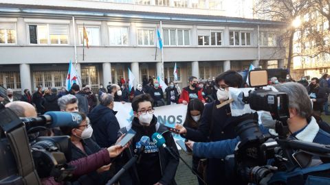 Protesta de apoyo a los activistas