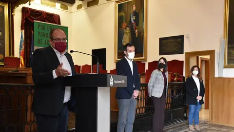 Fermín Crespo en la lectura del Manifiesto 2021 Fermín Crespo en la lectura del Manifiesto 2021