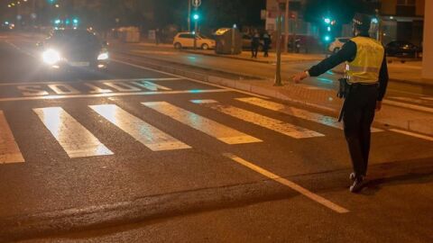 Policía Local dirige el tráfico tras el accidente