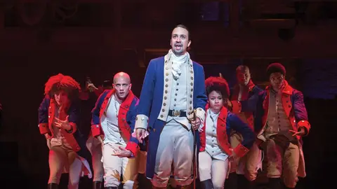 Lin-Manuel Miranda, al frente de reparto del musical 'Hamilton', que cuenta con una versión filmada en Disney+ Lin-Manuel Miranda, al frente de reparto del musical 'Hamilton', que cuenta con una versión filmada en Disney+