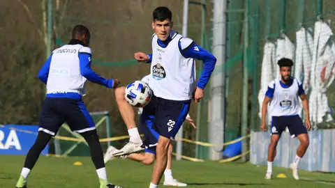 Diego Villares Ilusionado por subir al primer.