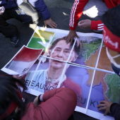 Birmanos en Japón protestan por el aresto de Aung San Suu Kyi (EFE)