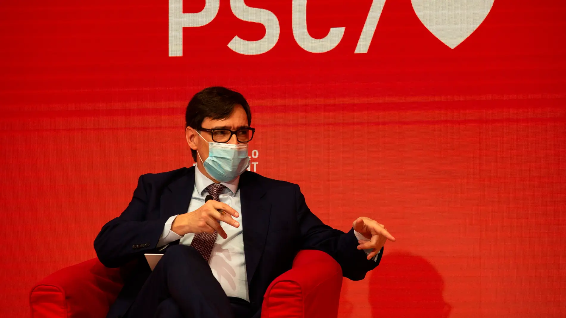 Salvador Illa, candidato del PSC a la Generalitat de Cataluña.