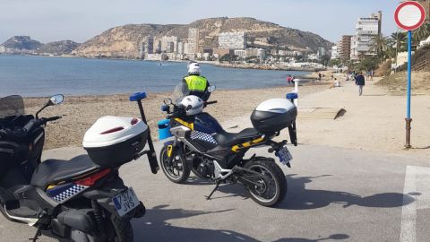 Uno de los controles en las playas Uno de los controles en las playas