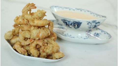 Langostinos con salsa rosa