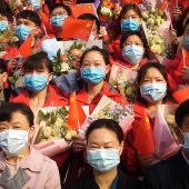 Fotograma del documental 'In the same breath', de Nunfa Yang, sobre el desarrollo de la pandemia en China