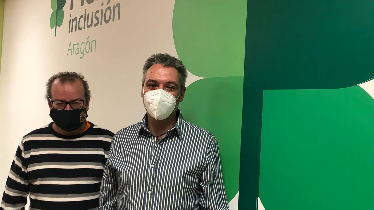 Alberto y Esteban Corsino en la sede de Plena Inclusión Alberto y Esteban Corsino en la sede de Plena Inclusión